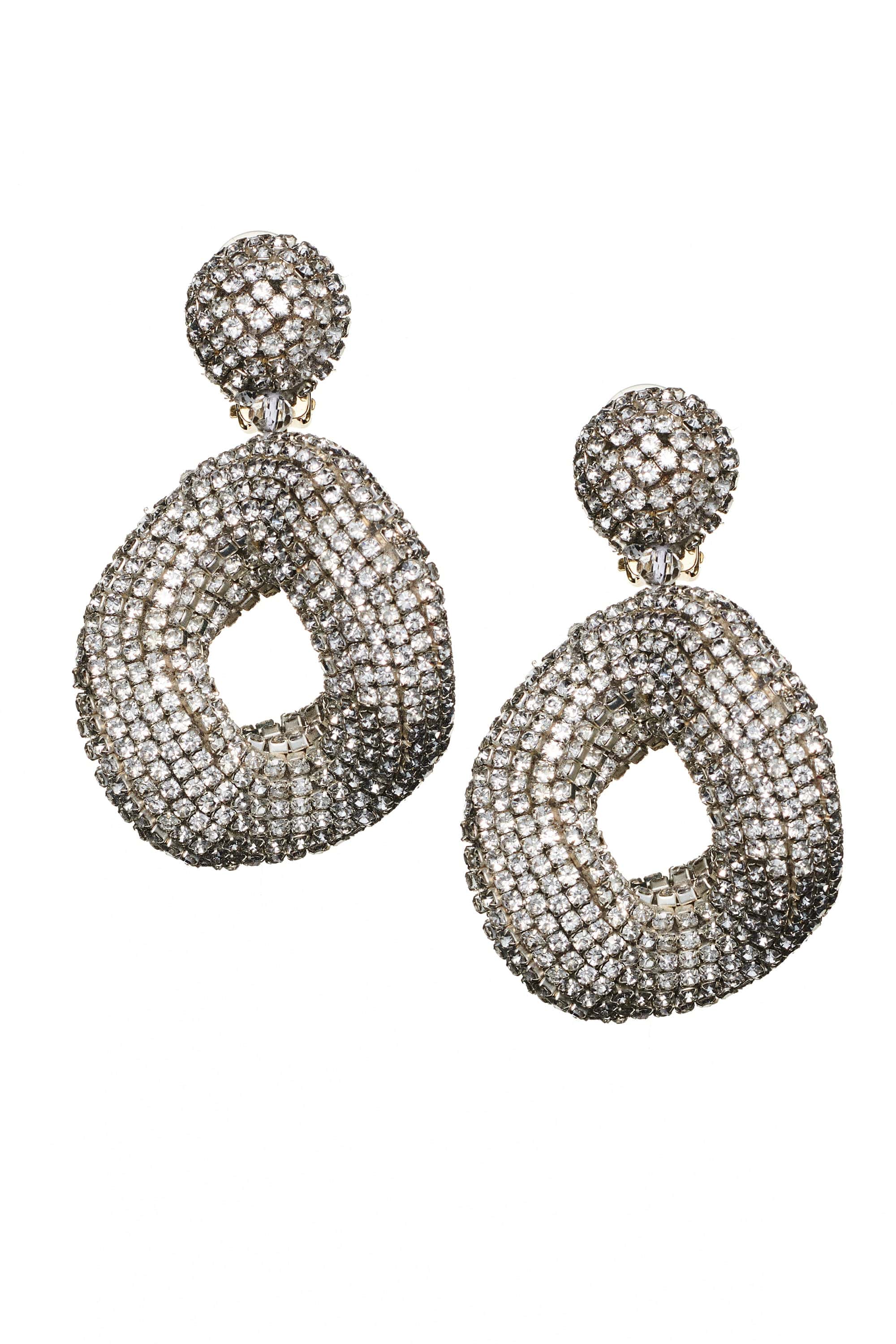KATE EARRINGS - CLEAR CRYSTALS - Image 2
