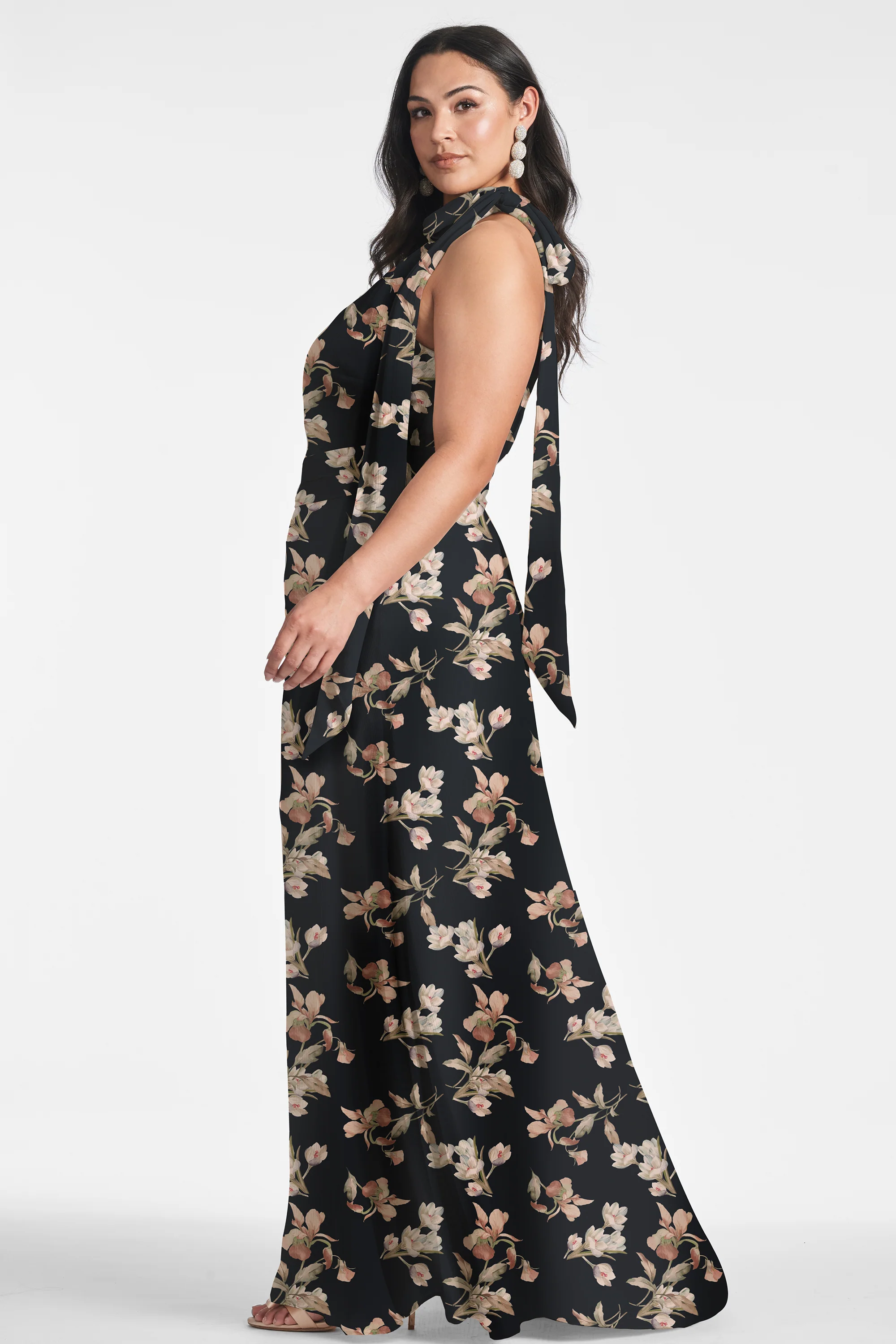KAYLA GOWN - BLACK VENETIA PETAL - FINAL SALE - Image 5