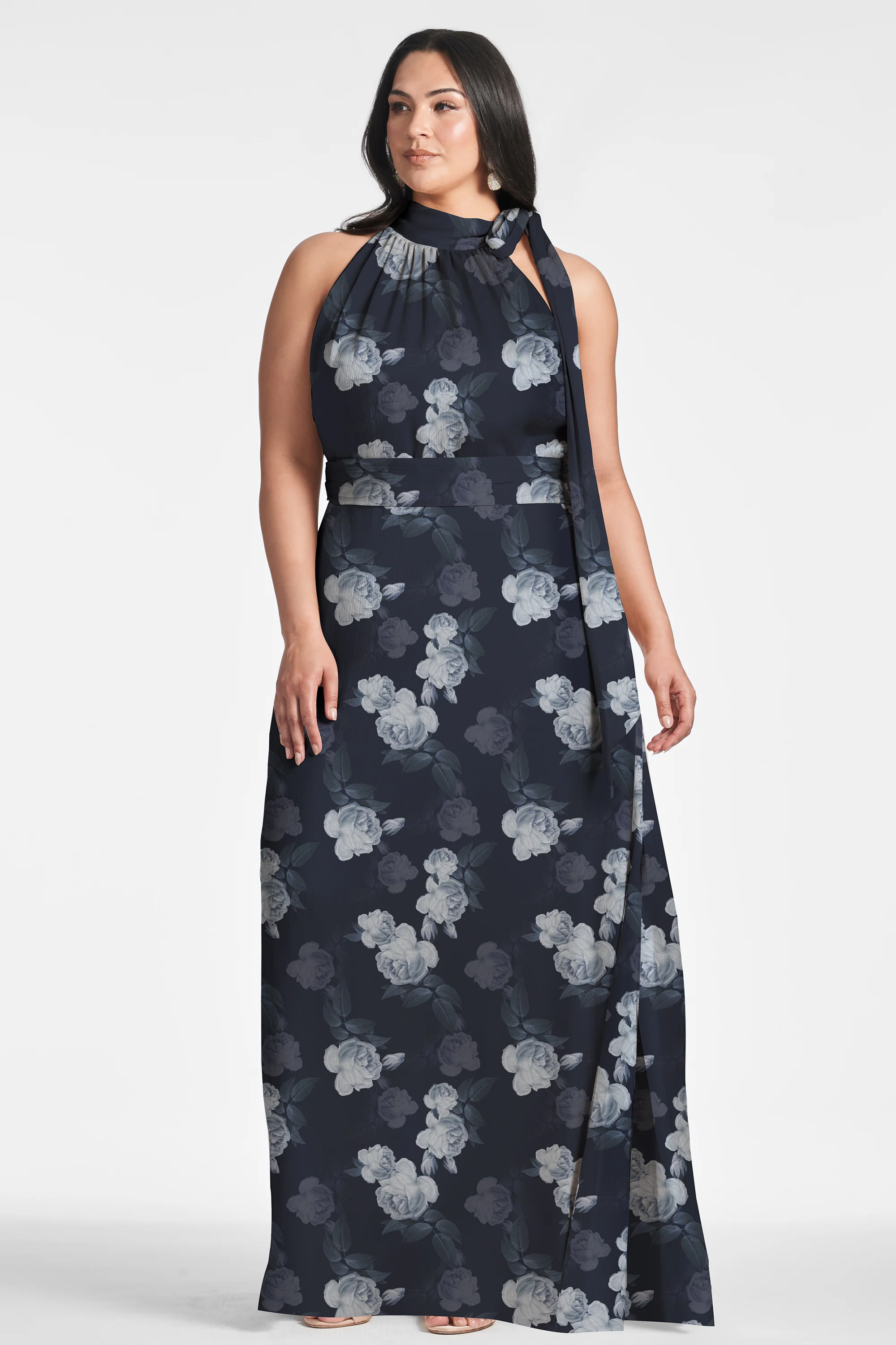 KAYLA GOWN - MIDNIGHT GLACIAL ROSE - FINAL SALE - Image 4
