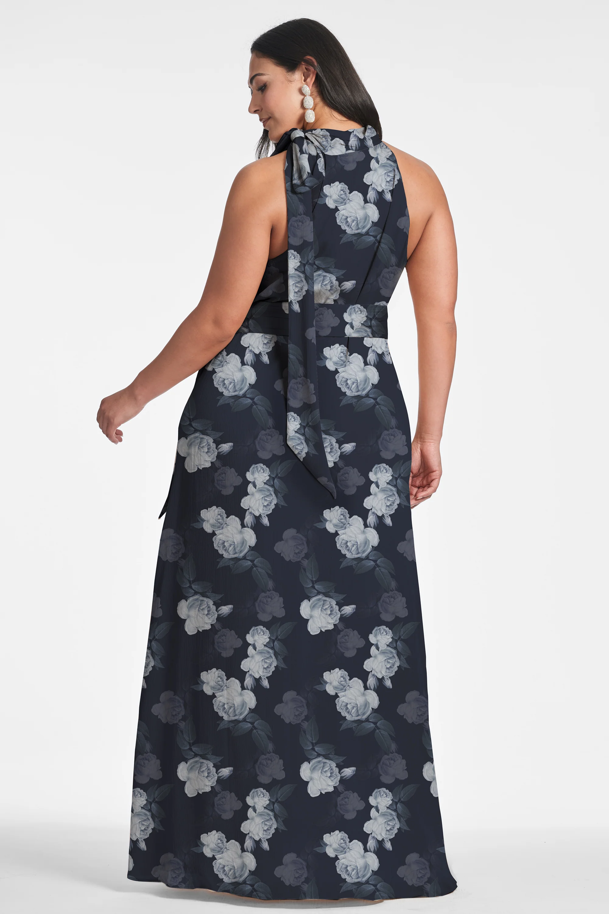 KAYLA GOWN - MIDNIGHT GLACIAL ROSE - FINAL SALE - Image 6