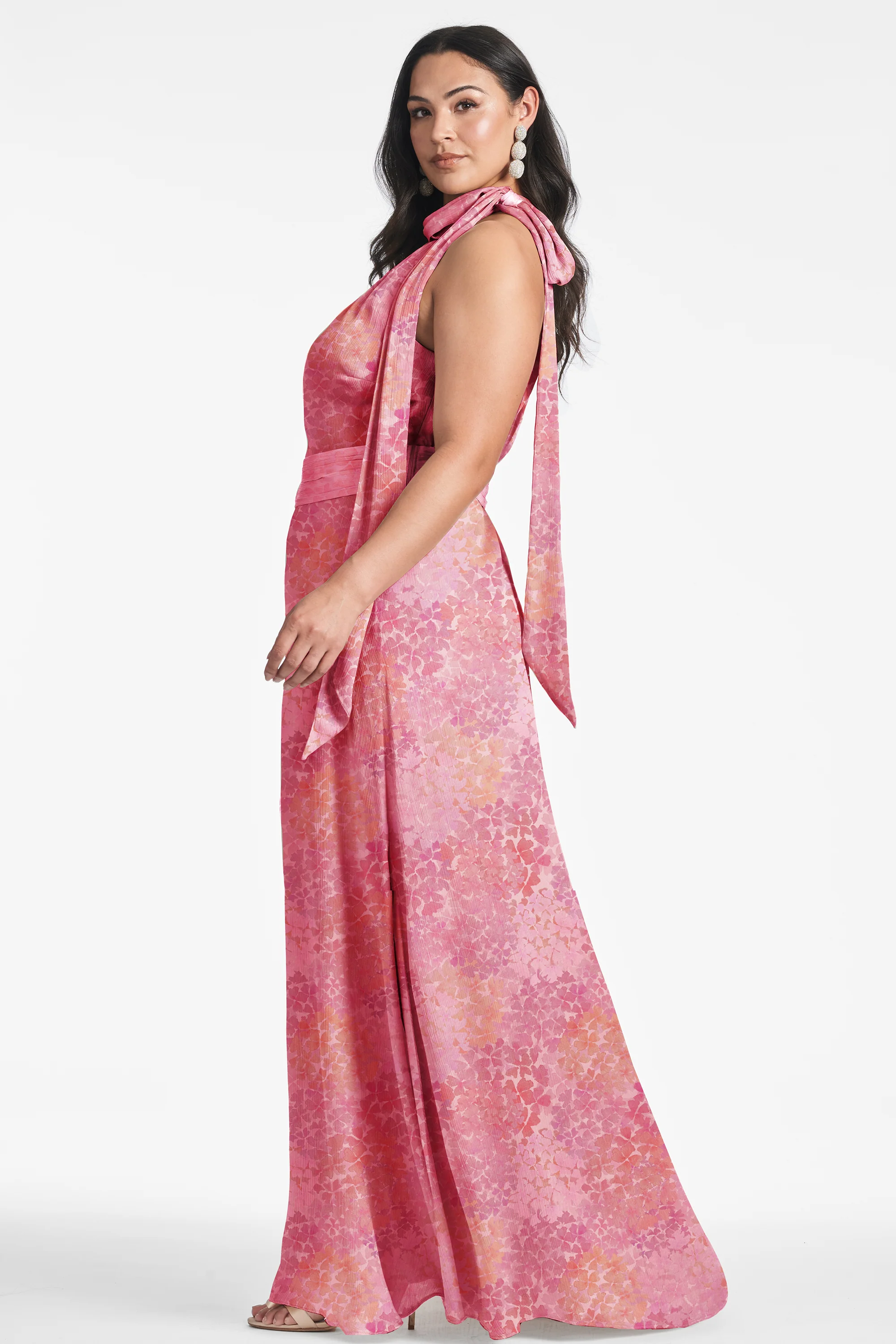 KAYLA GOWN - PASTEL SUNSET HYDRANGEA - FINAL SALE - Image 5