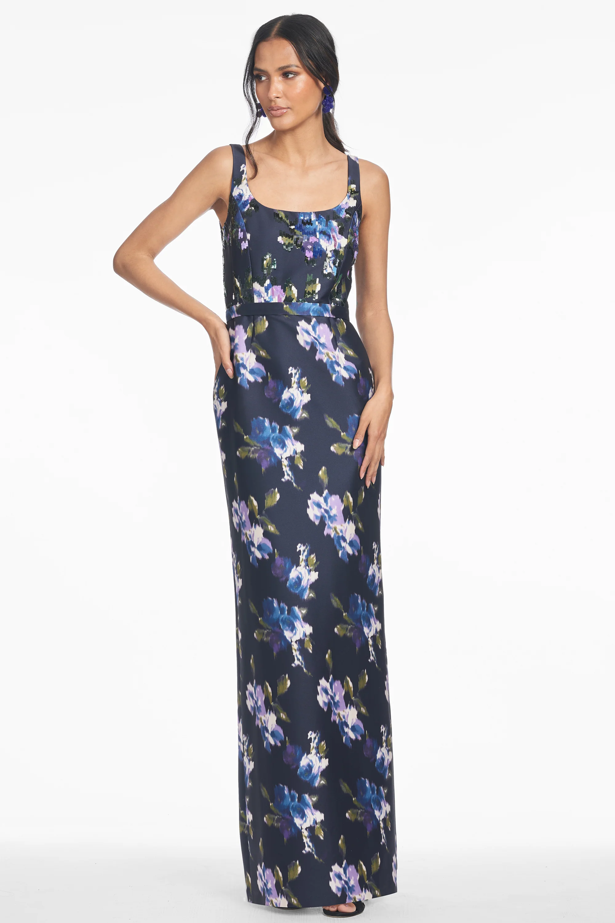 LANA GOWN - MIDNIGHT CORSAGE - FINAL SALE