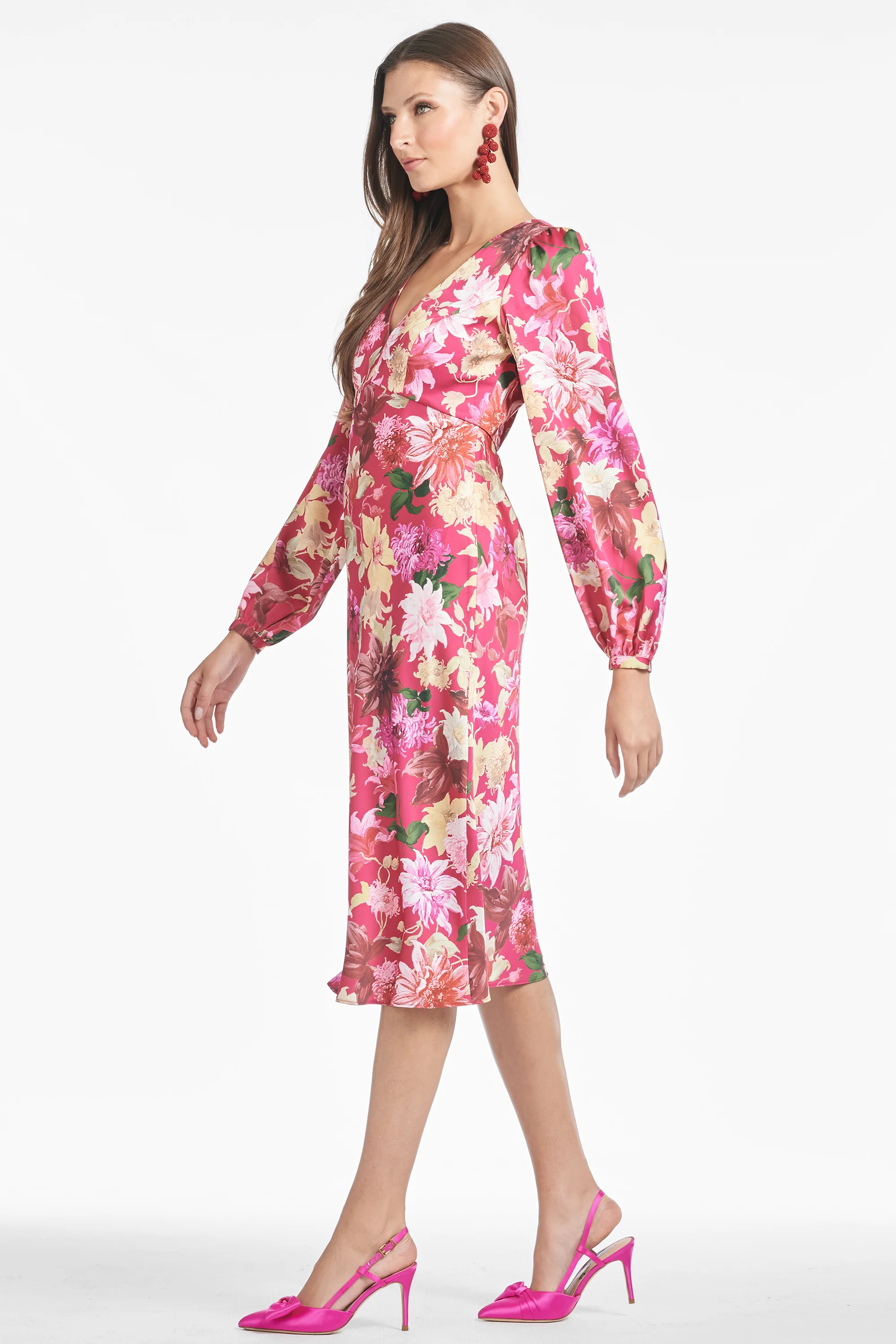 LOLA DRESS - DEEP PINK DAHLIA - FINAL SALE - Image 4
