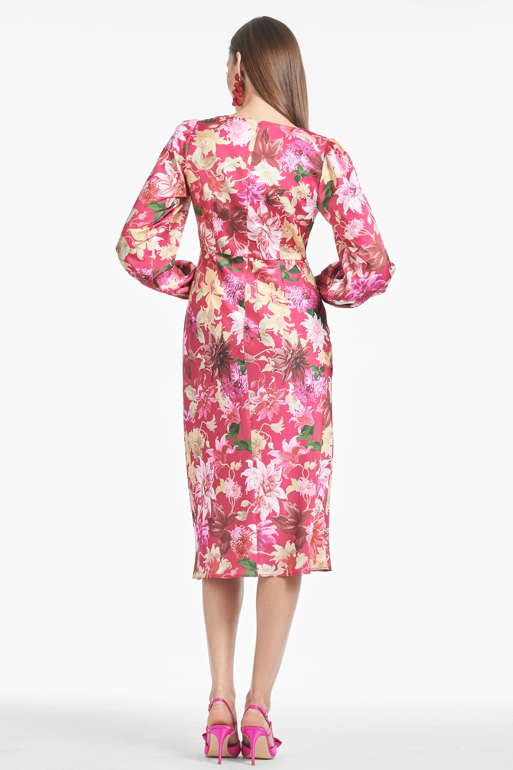 LOLA DRESS - DEEP PINK DAHLIA - FINAL SALE - Image 5