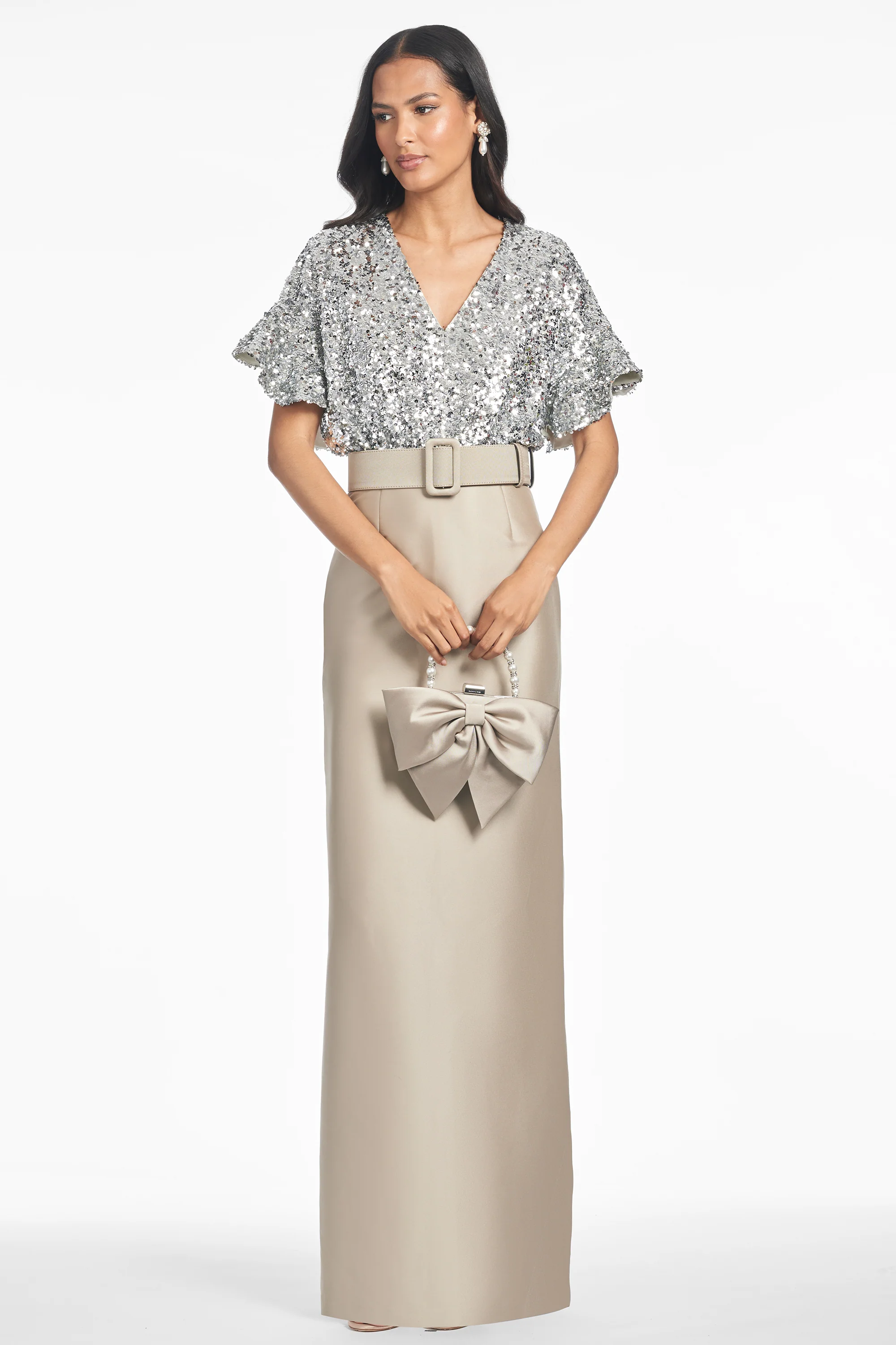 MARLENE GOWN - SILVER/PEWTER - Image 3