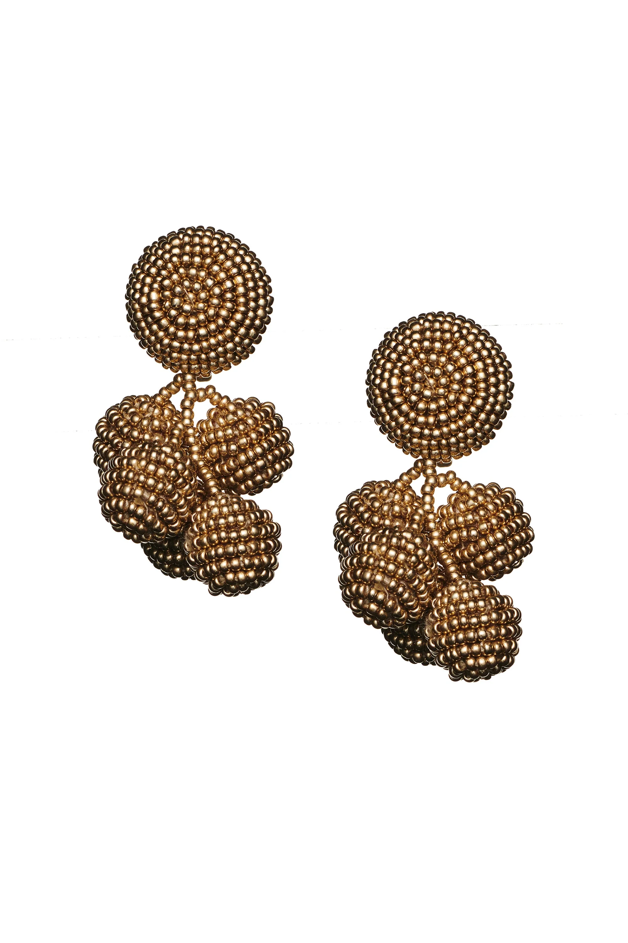MINI COCONUTS EARRINGS - GOLD - Image 2