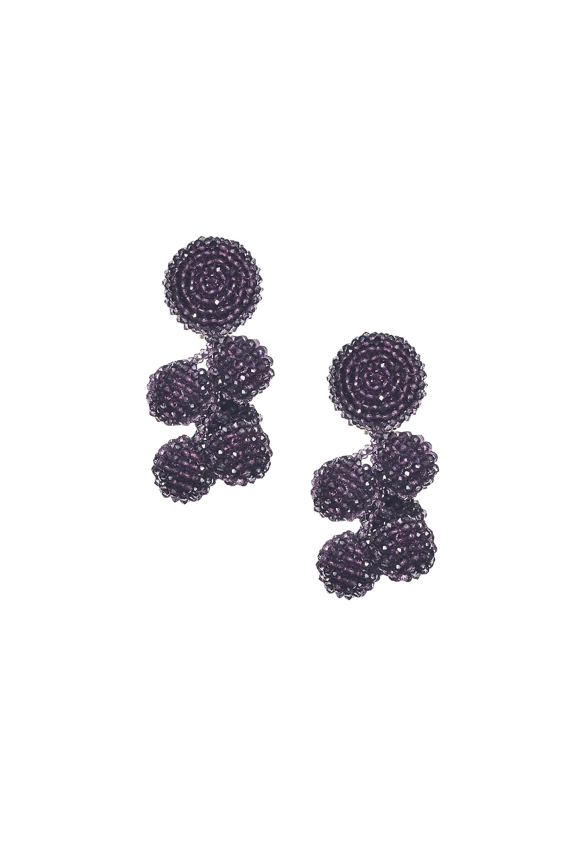 MINI COCONUTS EARRINGS - VIOLET - Image 2