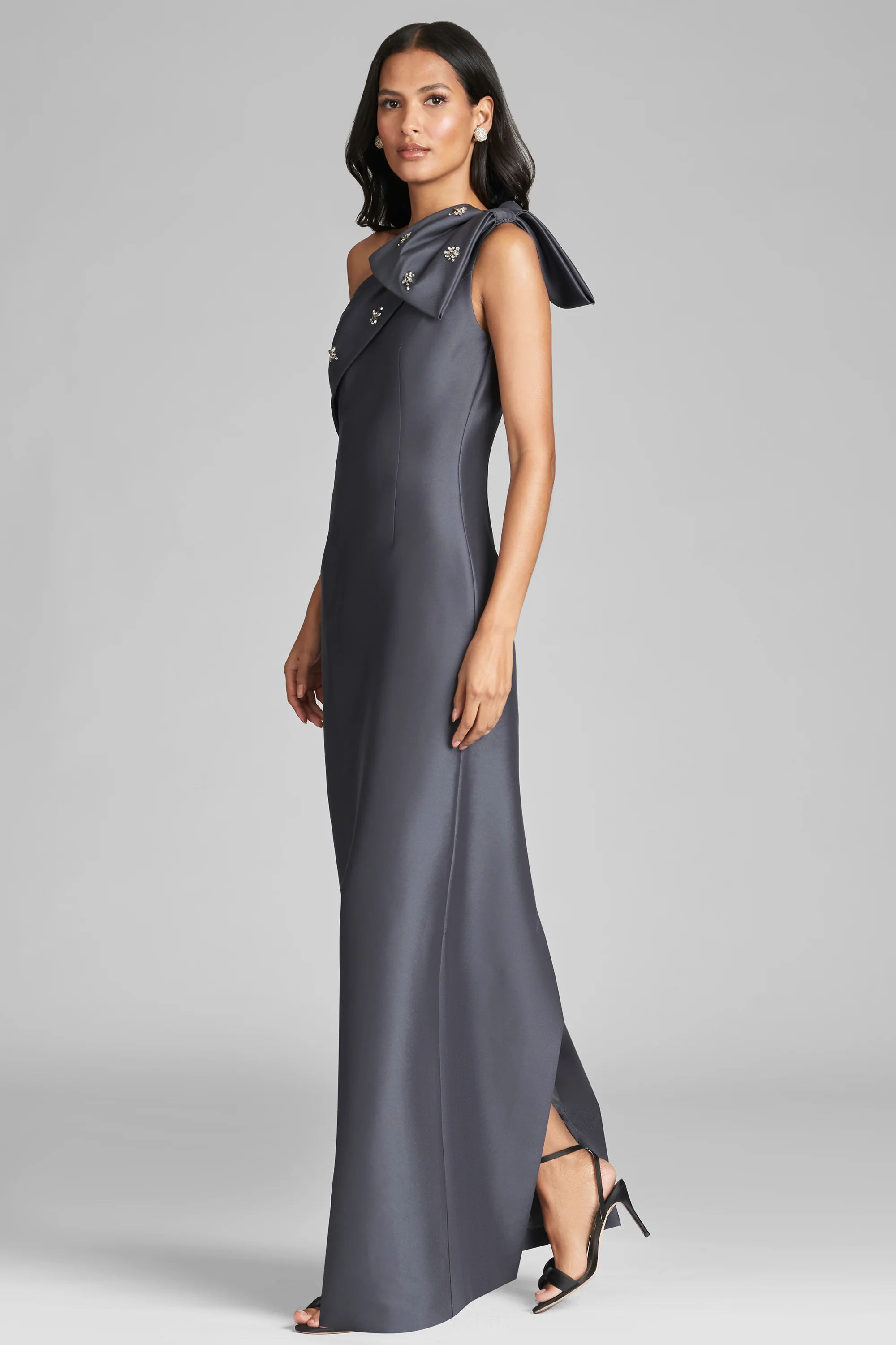 OLIVIA GOWN - CHARCOAL - FINAL SALE - Image 2
