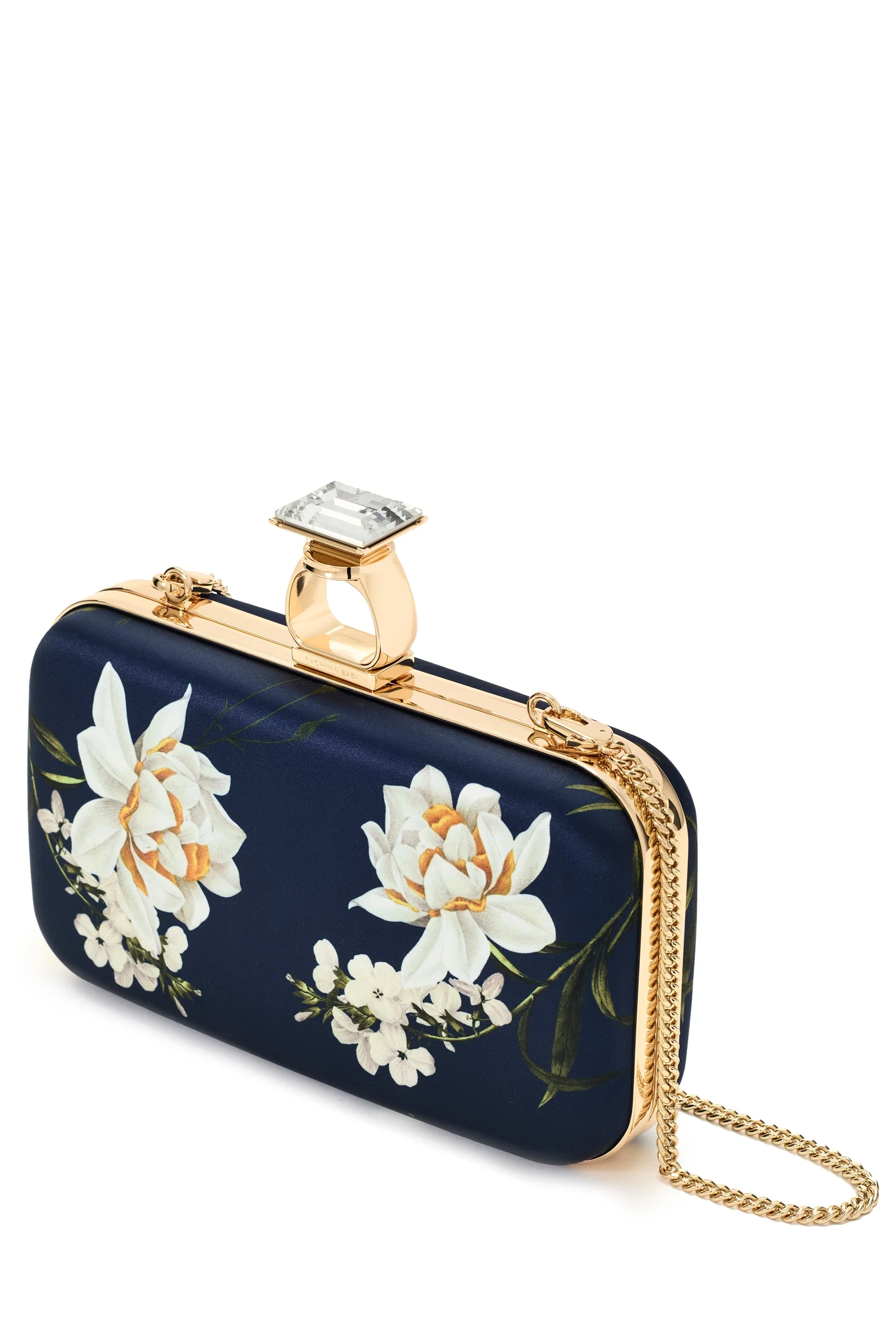 ON THE ROCKS CLUTCH - NAVY NARCISSUS - Image 3