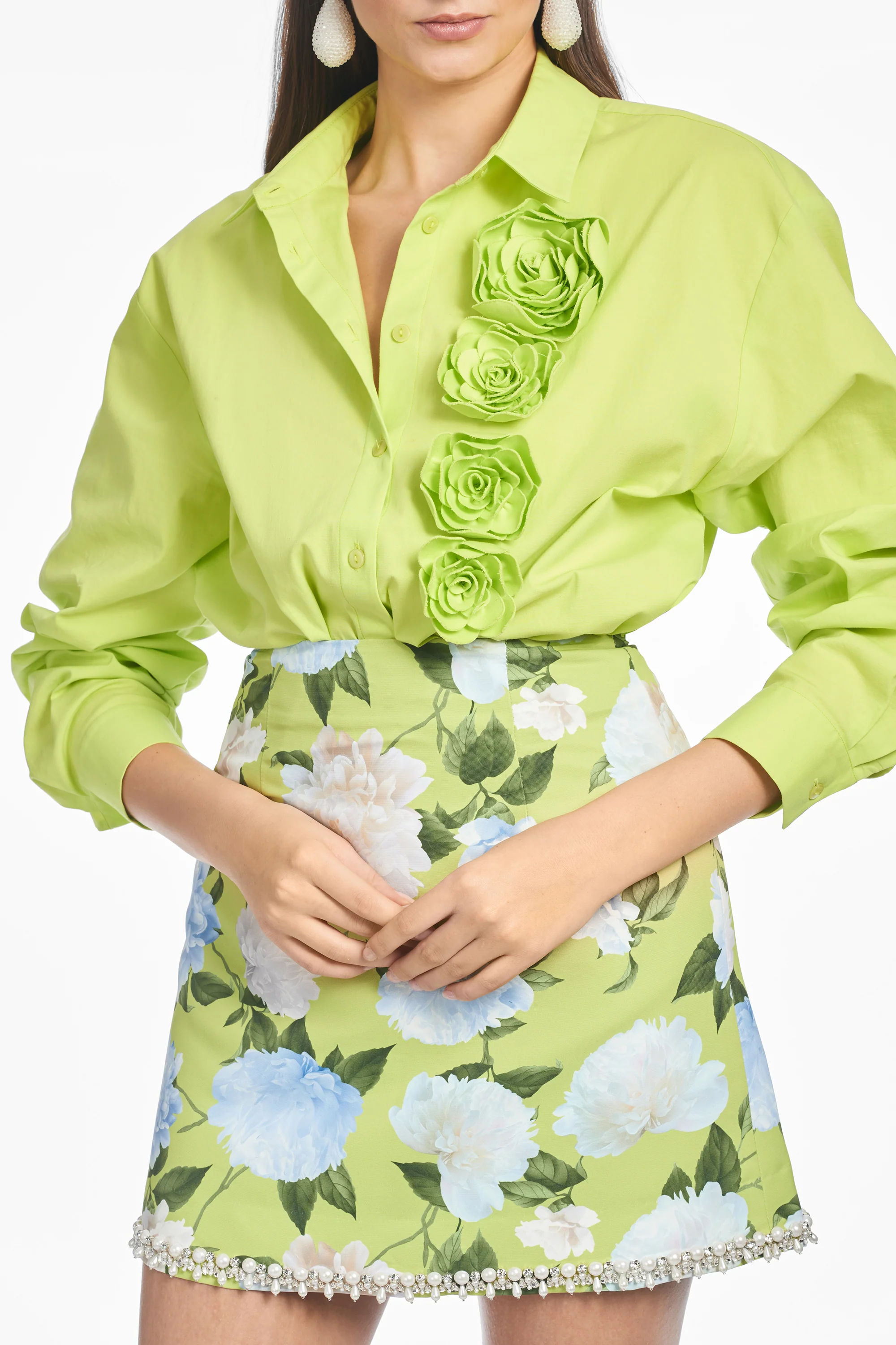 PIPER SKIRT - CITRINE PEONIES - FINAL SALE - Image 2