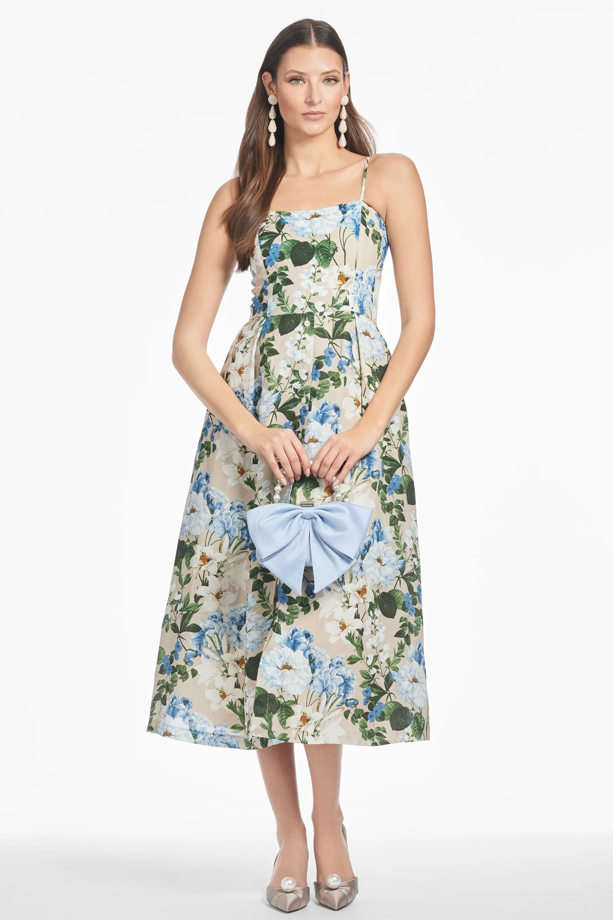 PRU DRESS - DUNE AND DUSK PETALS - FINAL SALE