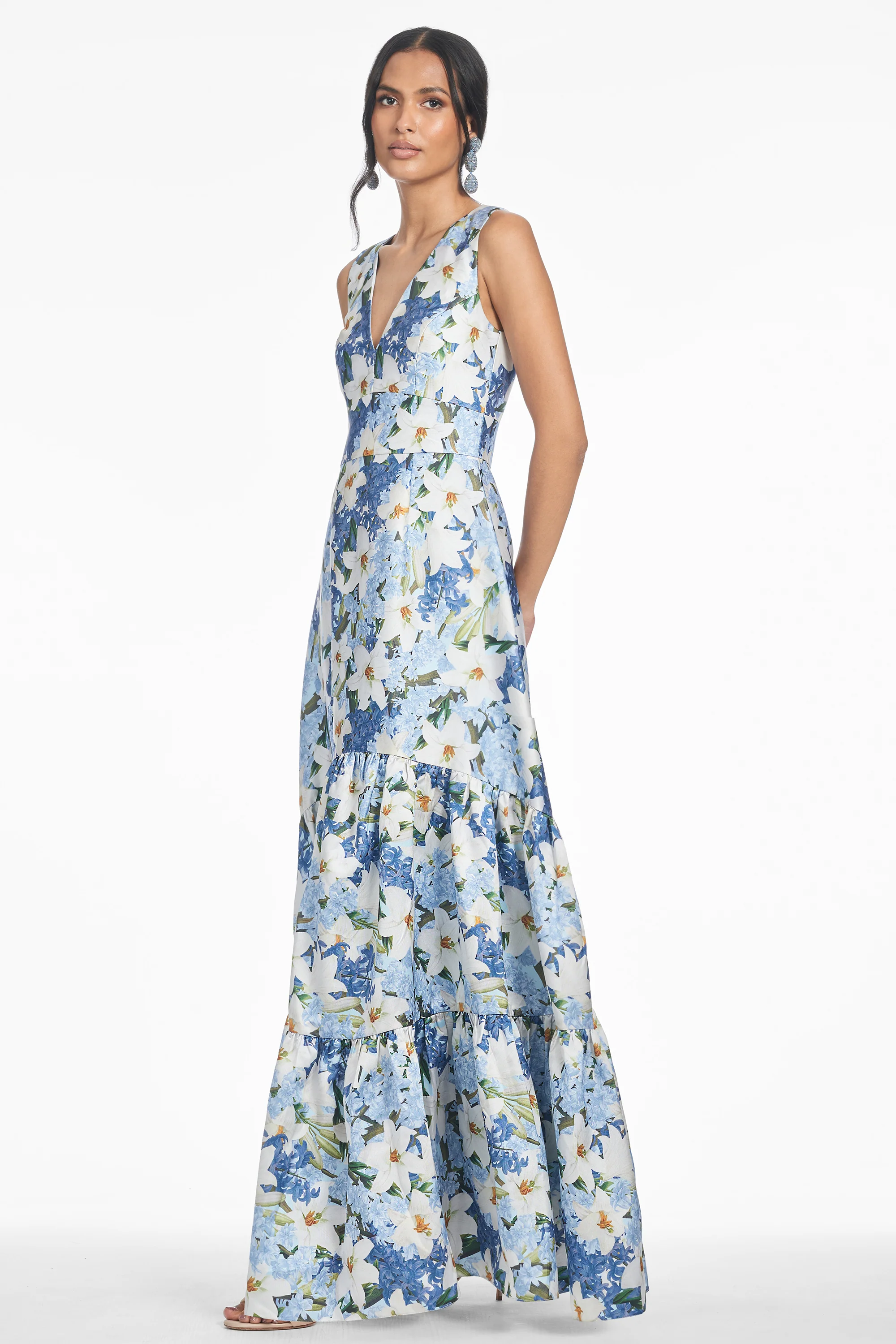 RORI GOWN - SKY BLUE STAR LILLIES - FINAL SALE - Image 3