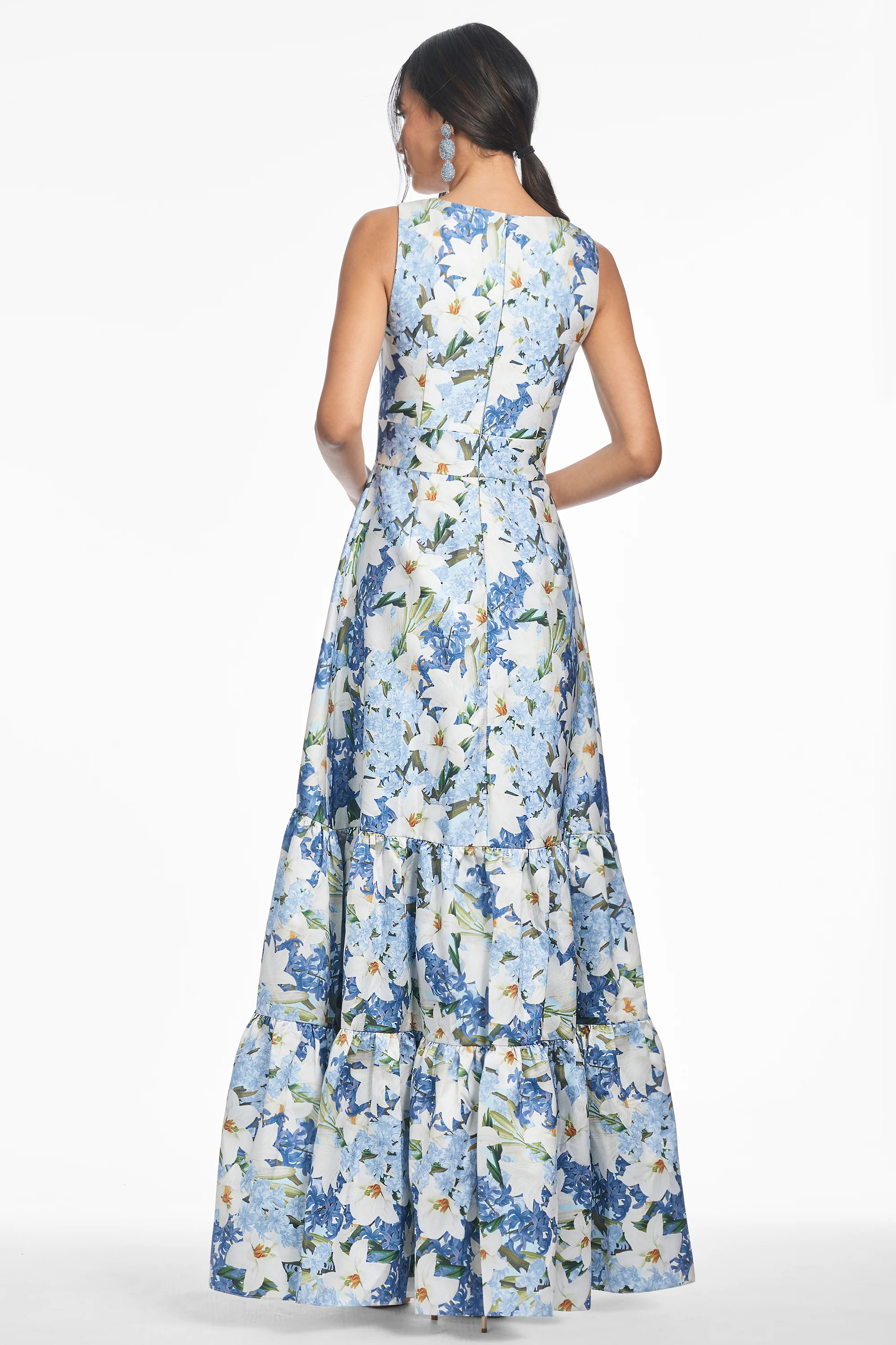 RORI GOWN - SKY BLUE STAR LILLIES - FINAL SALE - Image 4