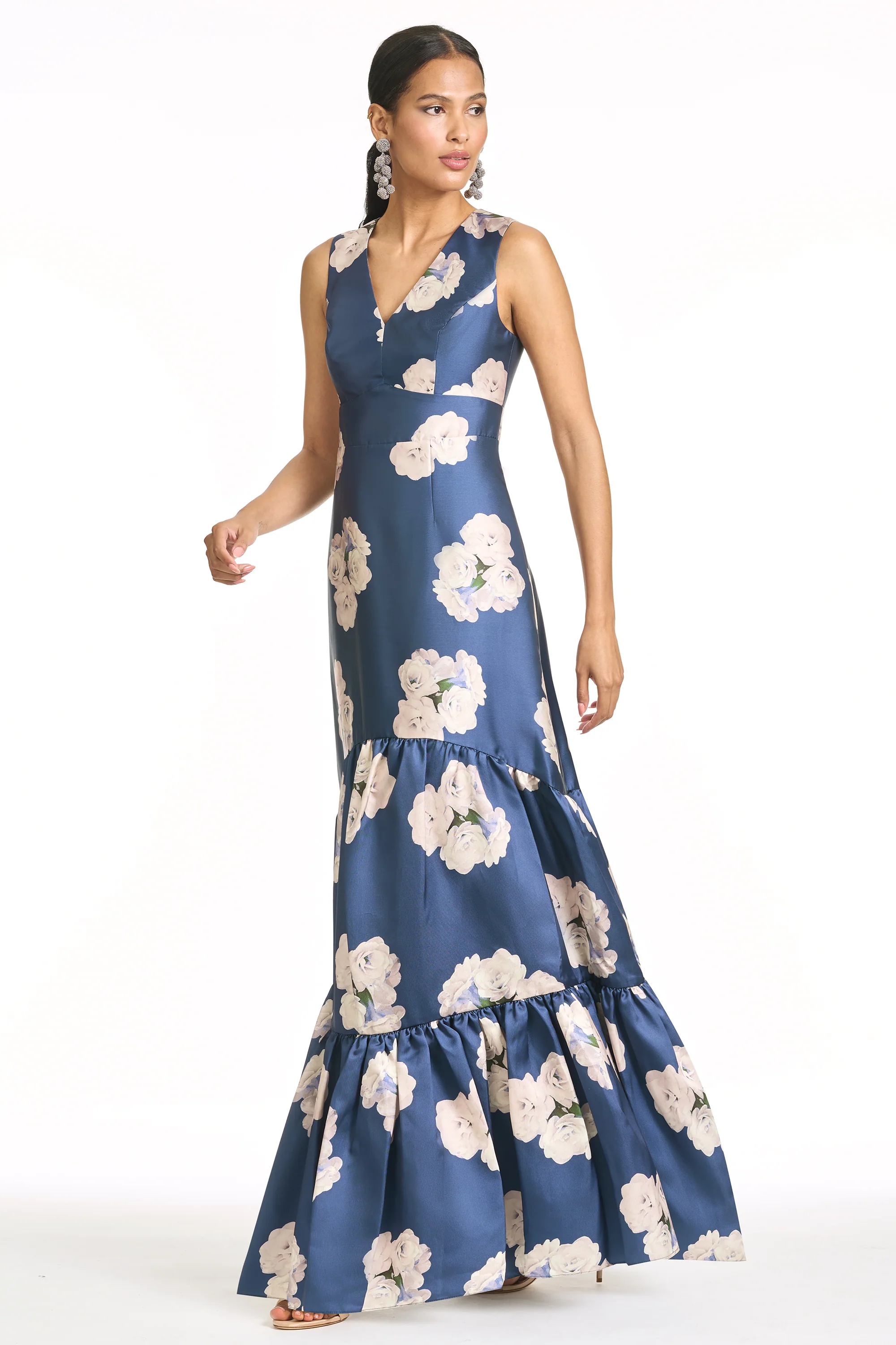 RORI GOWN - STEEL BLUE CORSAGE - FINAL SALE - Image 3