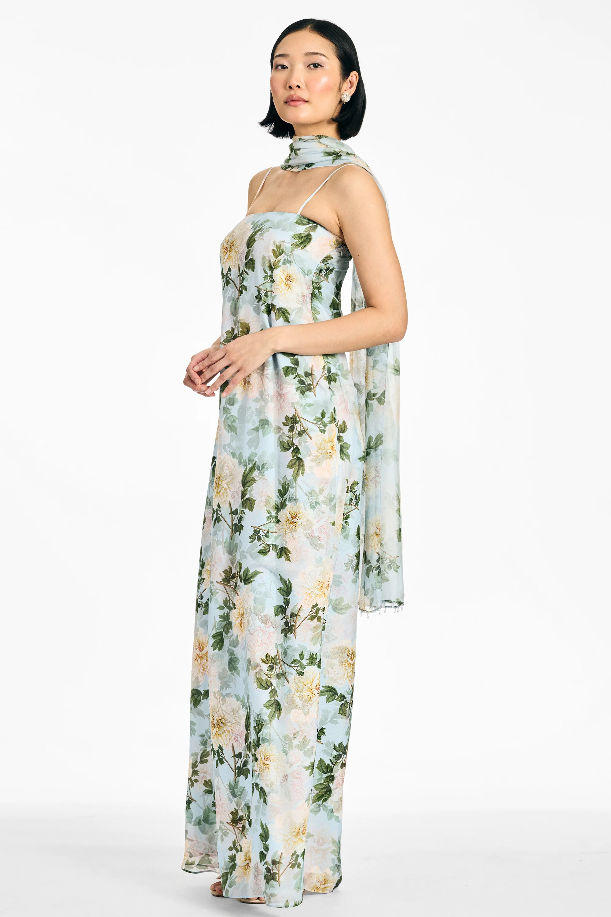 SHELBY GOWN - CLOUD BLUE PEONY - Image 3