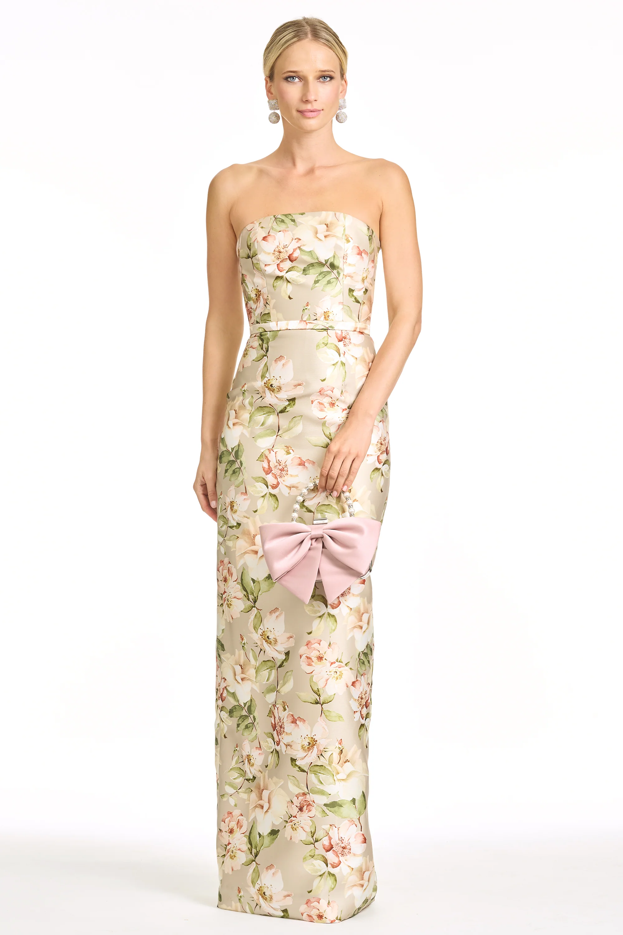 SOPHIA GOWN - PEWTER CAMELLIA