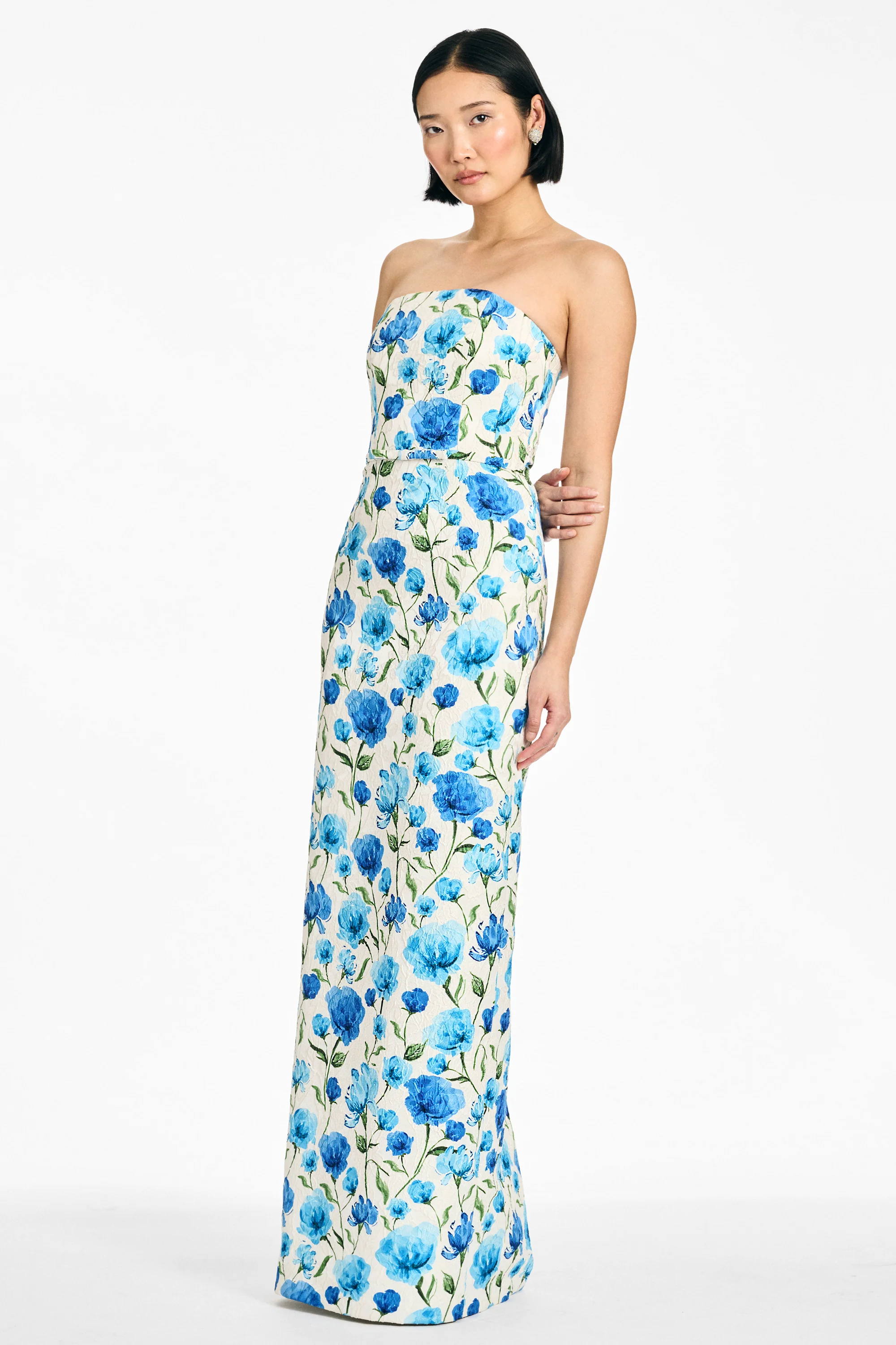 SOPHIA GOWN - SAPPHIRE POPPIES - Image 3