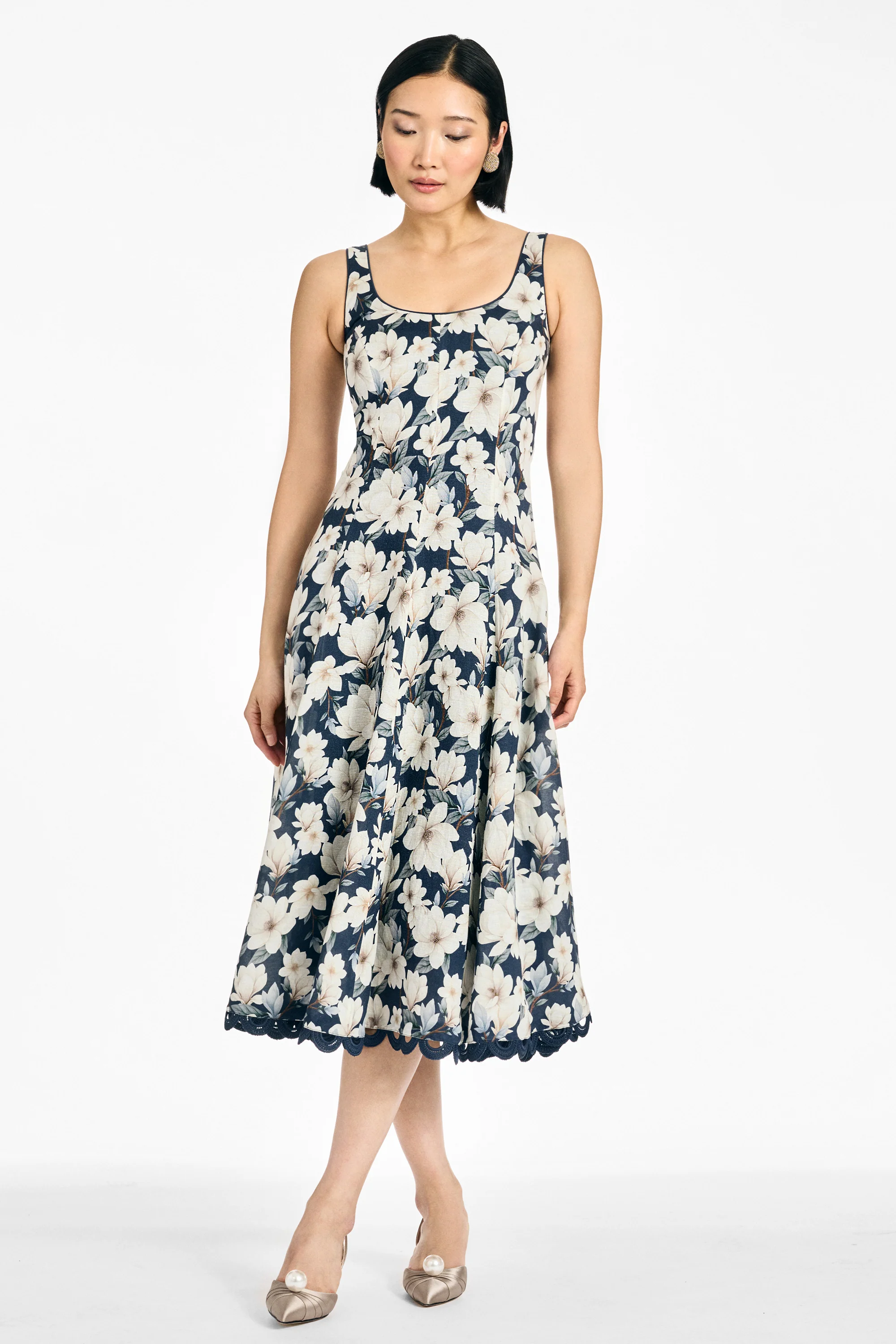 TERESA DRESS - MIDNIGHT MAGNOLIA - Image 5