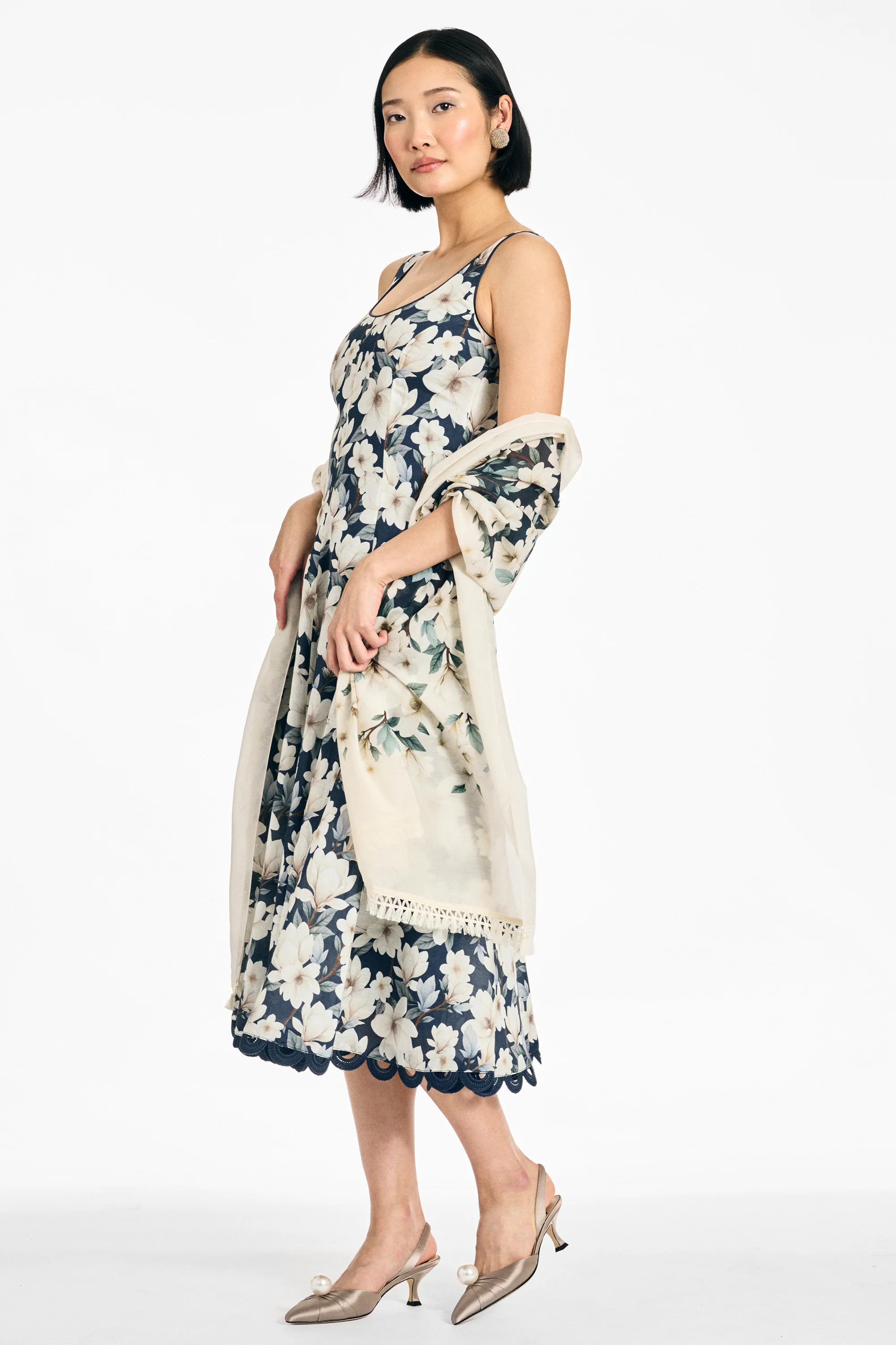 TERESA DRESS - MIDNIGHT MAGNOLIA - Image 6