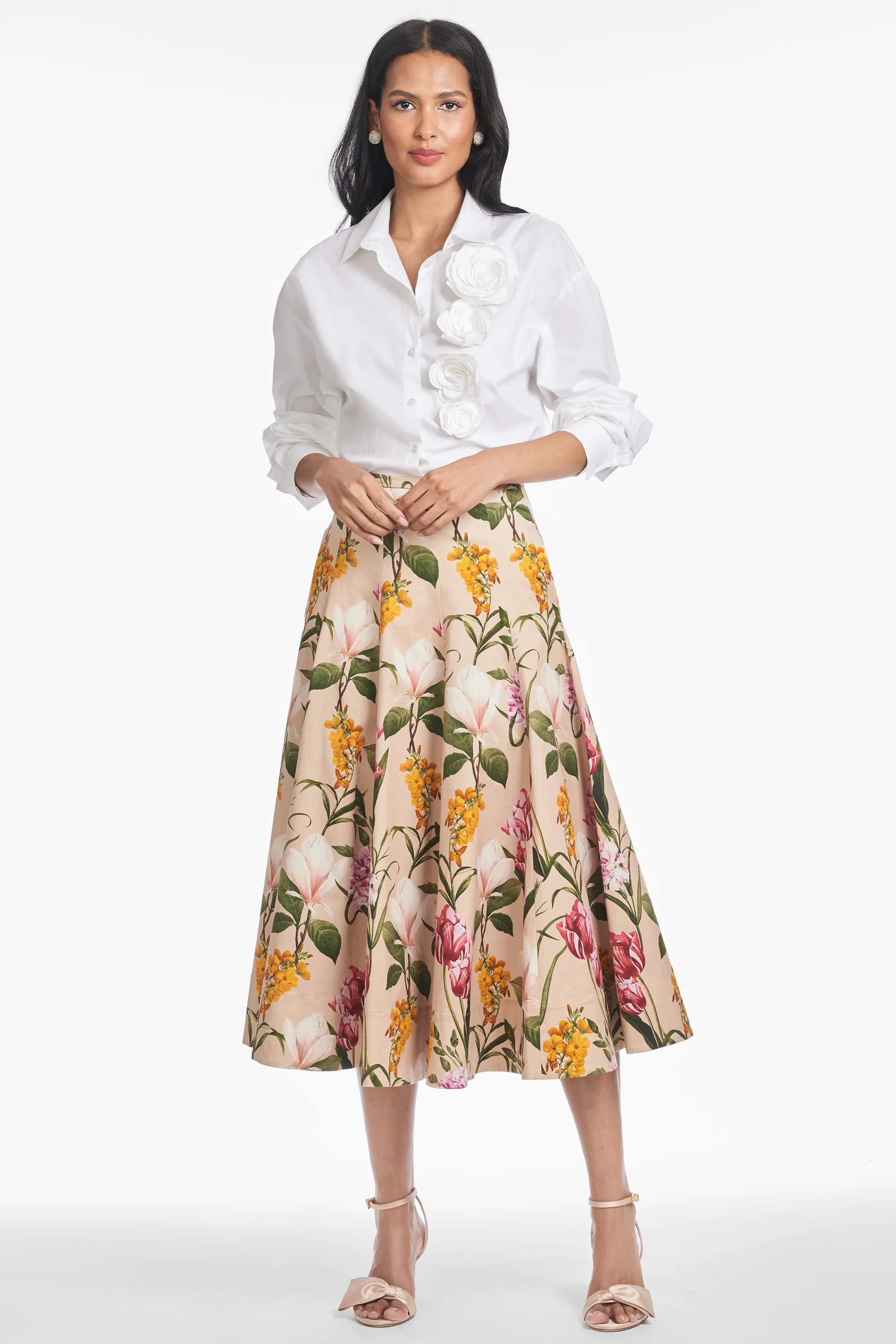 TRIXIE SKIRT - FRENCH BRISTRE BLOSSOMS - Image 3