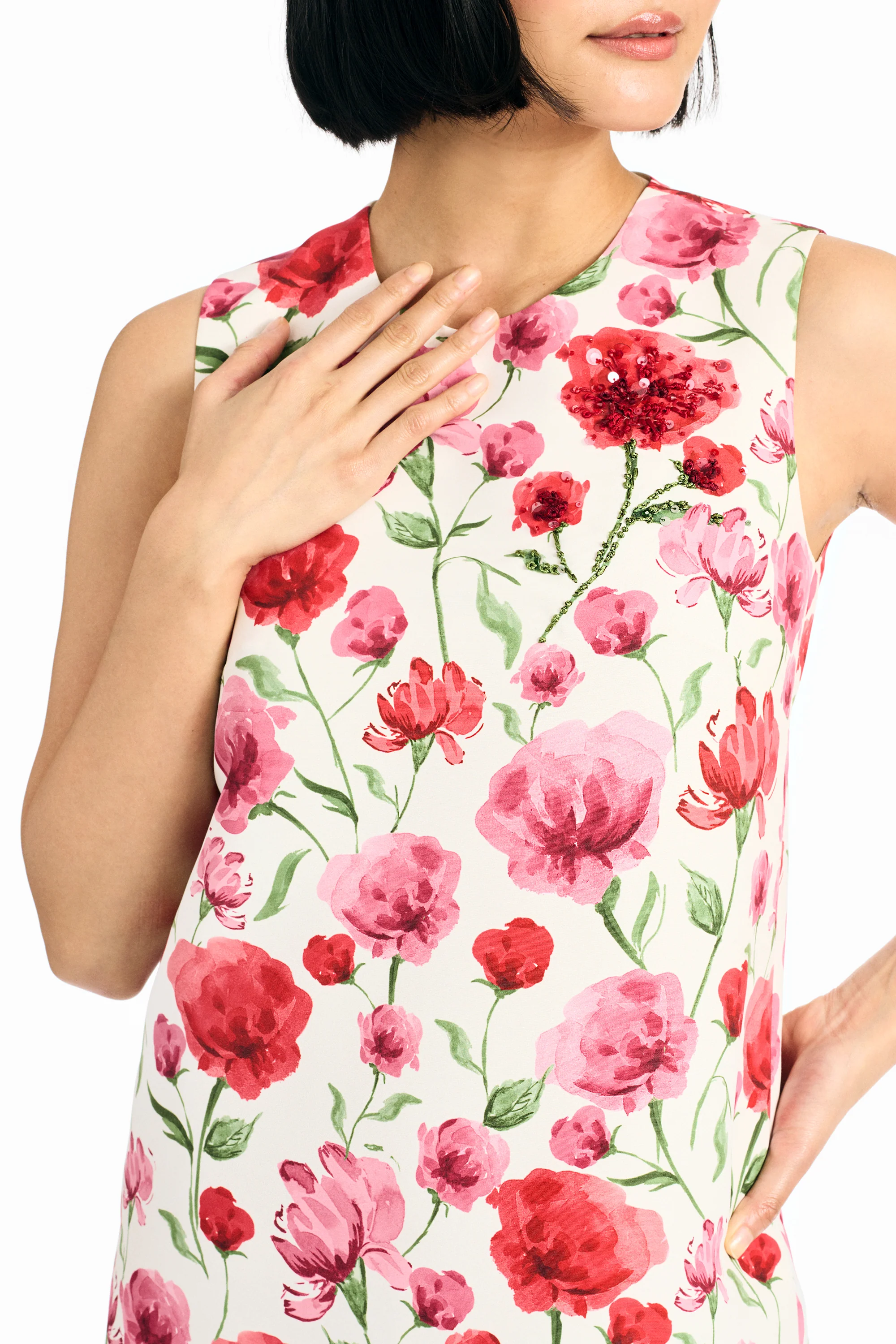 UMA DRESS - WATERCOLOR POPPIES - Image 6