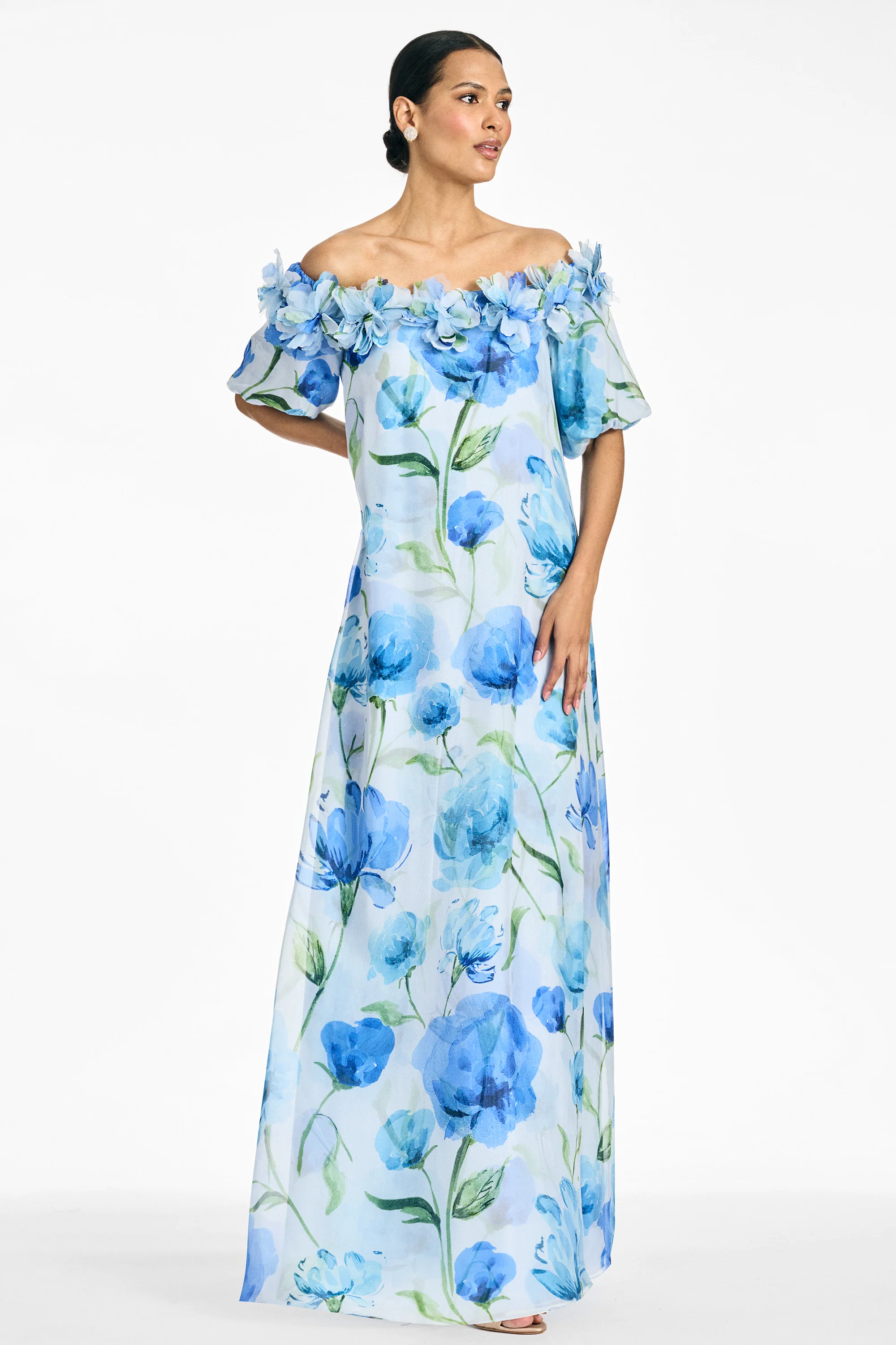 VALENTINA GOWN - GRANDE SAPPHIRE POPPIES - Image 4