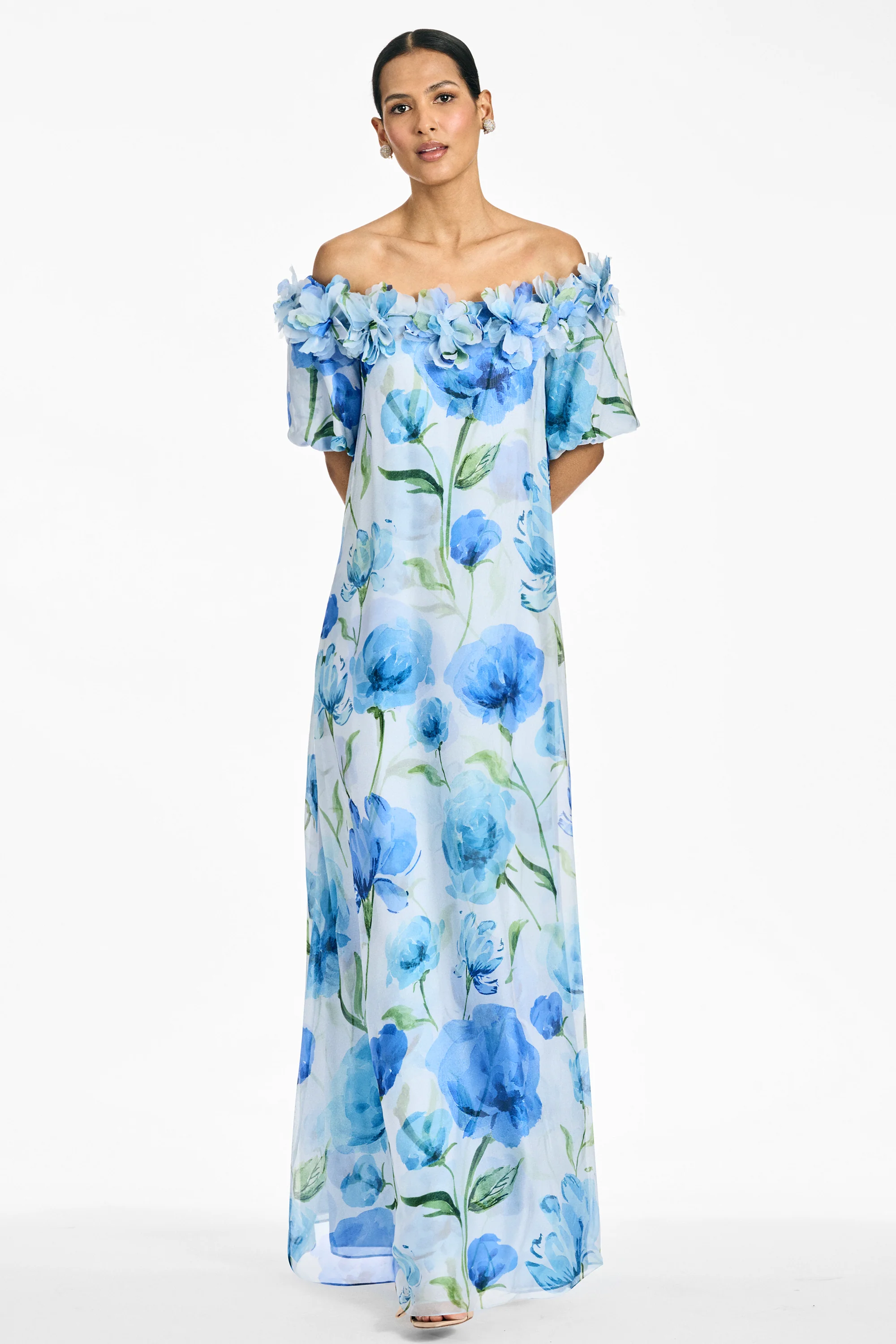 VALENTINA GOWN - GRANDE SAPPHIRE POPPIES - Image 5