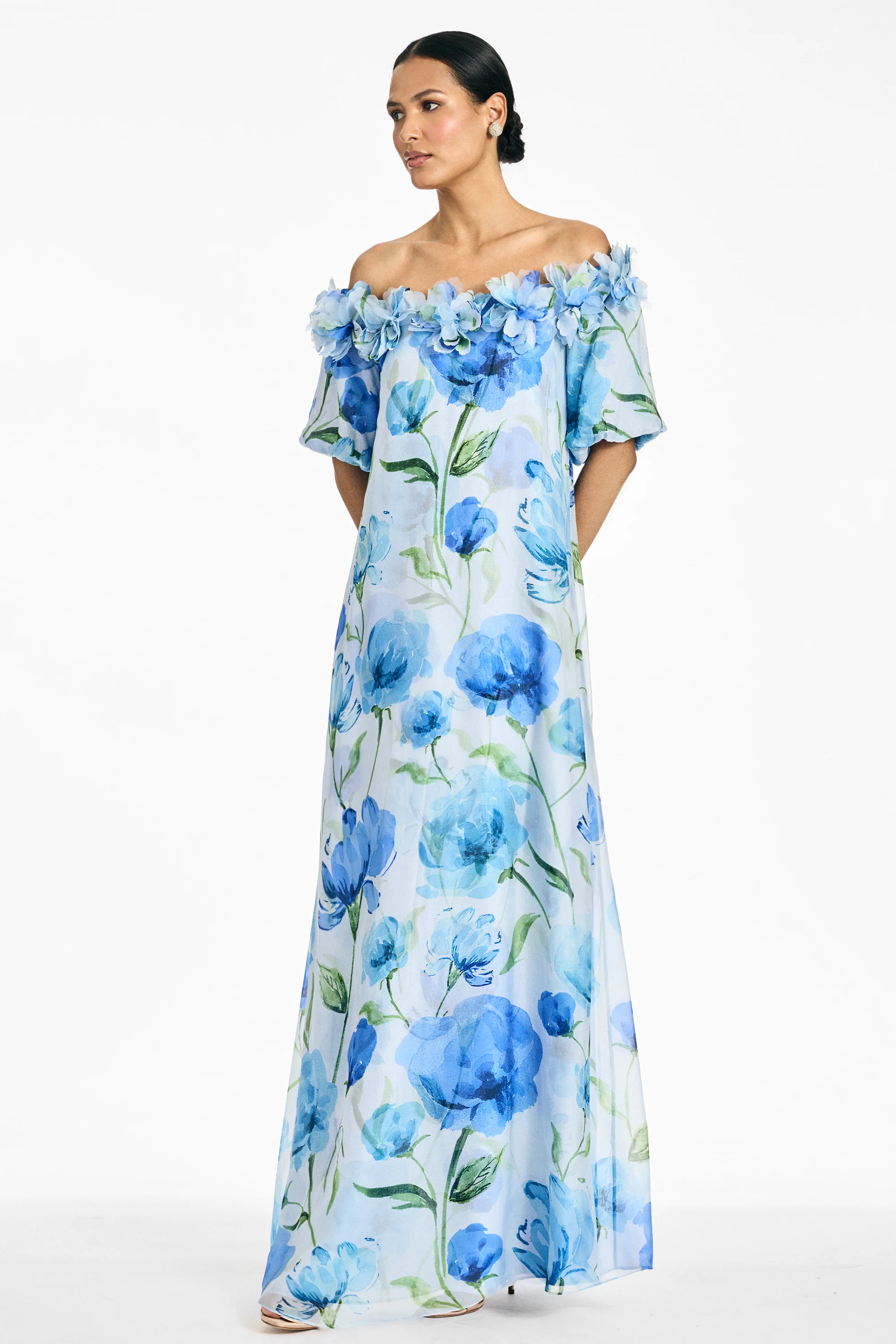 VALENTINA GOWN - GRANDE SAPPHIRE POPPIES - Image 6