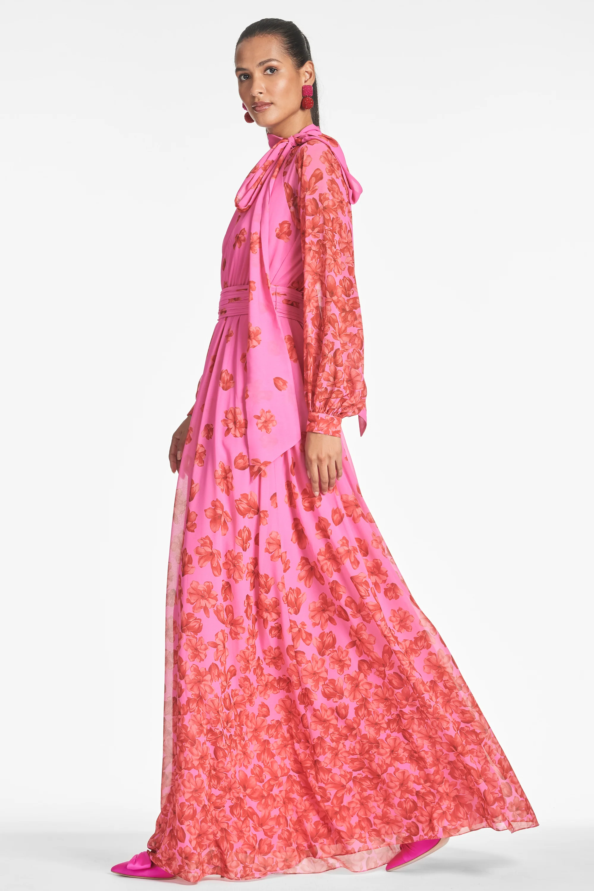 VERA GOWN - ROSE/VERMILLION - Image 3