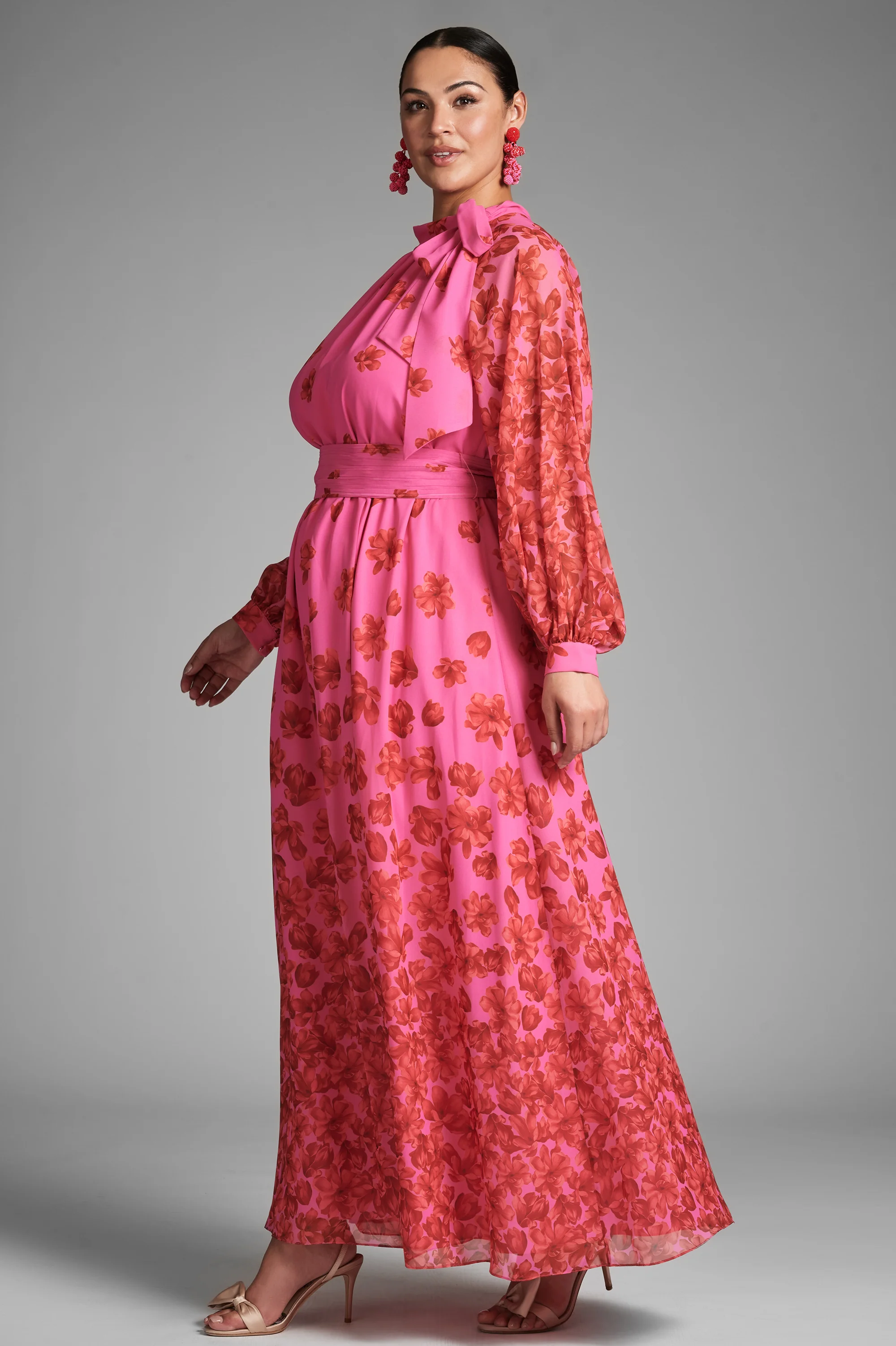 VERA GOWN - ROSE/VERMILLION - Image 7