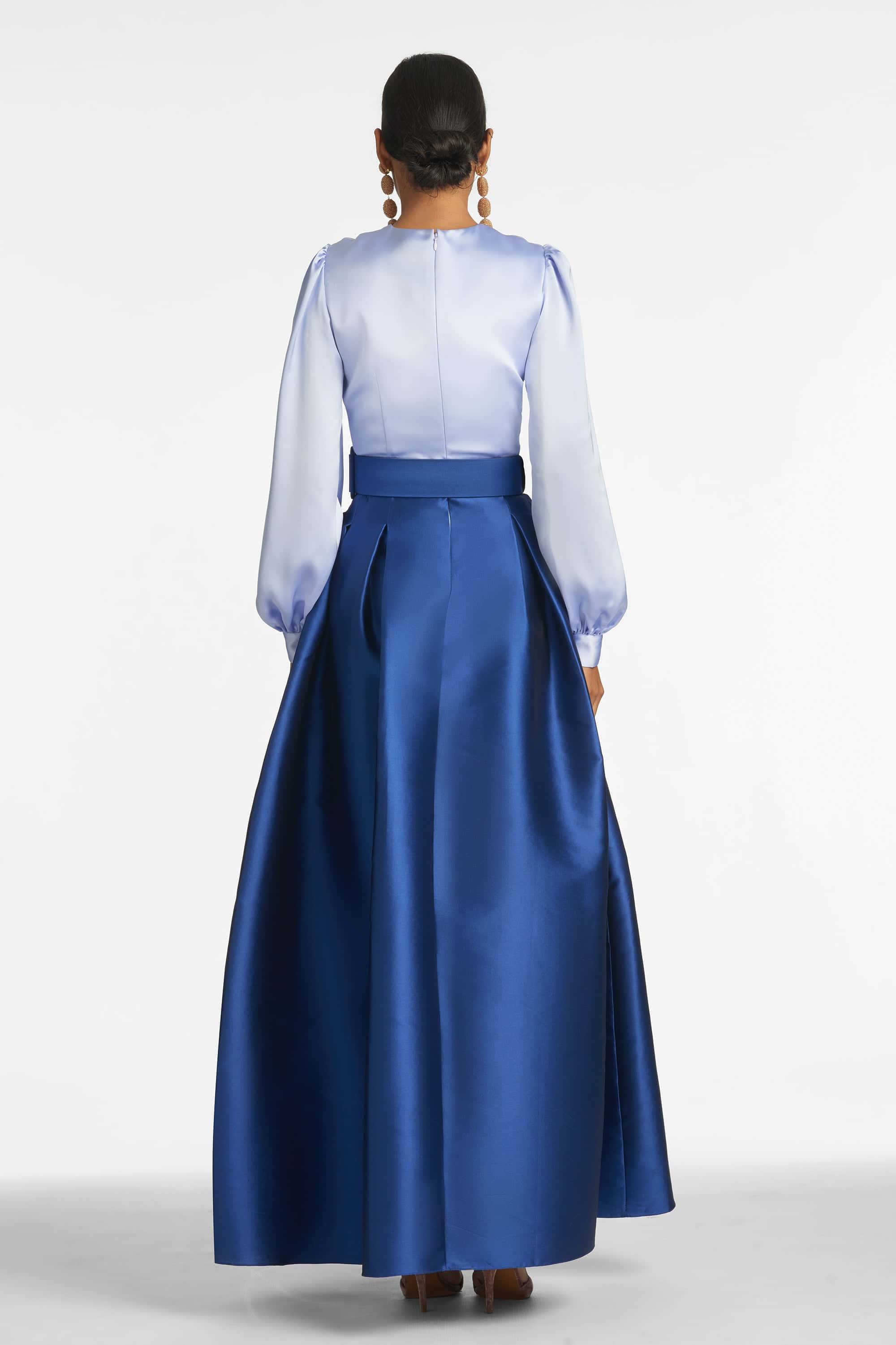 ZOE GOWN - PERIWINKLE/ECLIPSE - FINAL SALE - Image 3