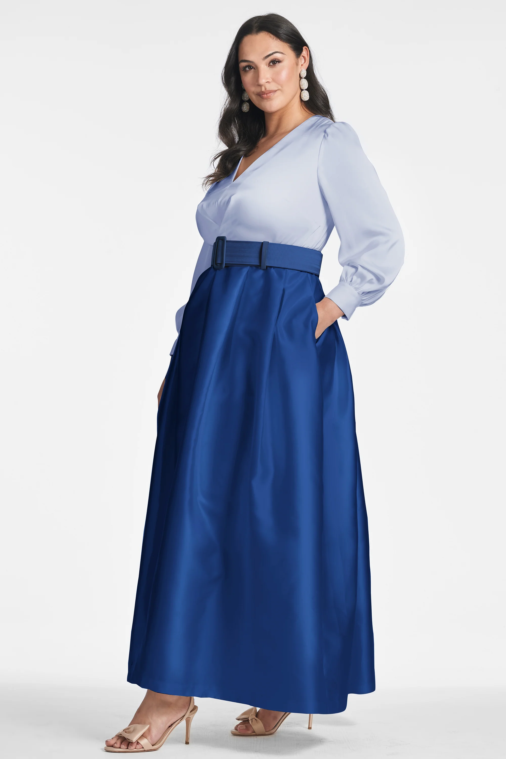 ZOE GOWN - PERIWINKLE/ECLIPSE - FINAL SALE - Image 5